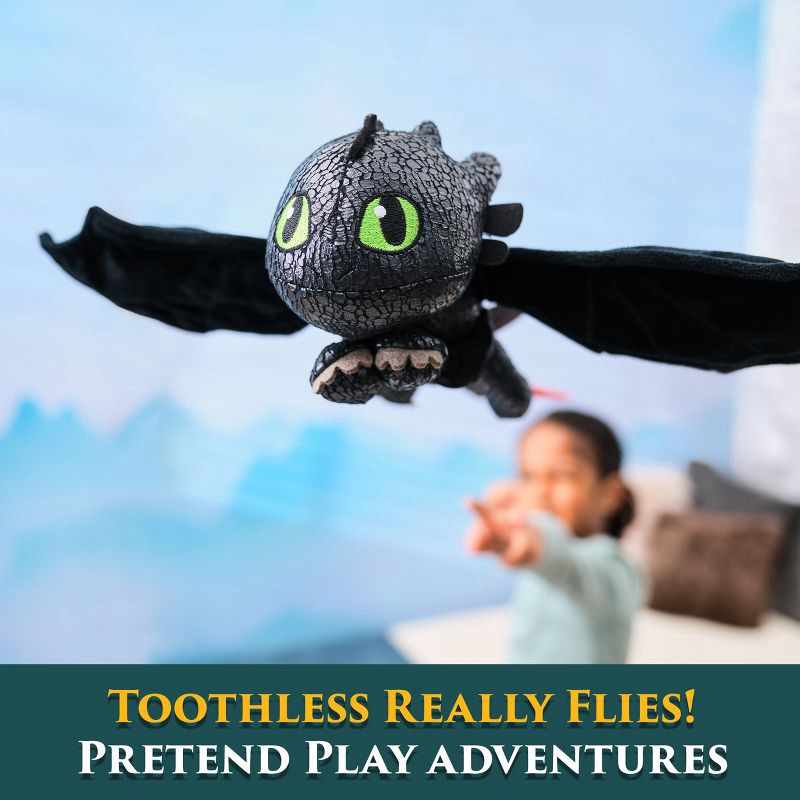 slide 4 of 9, How to Train Your Dragon Toothless 12" Plush, 1 ct