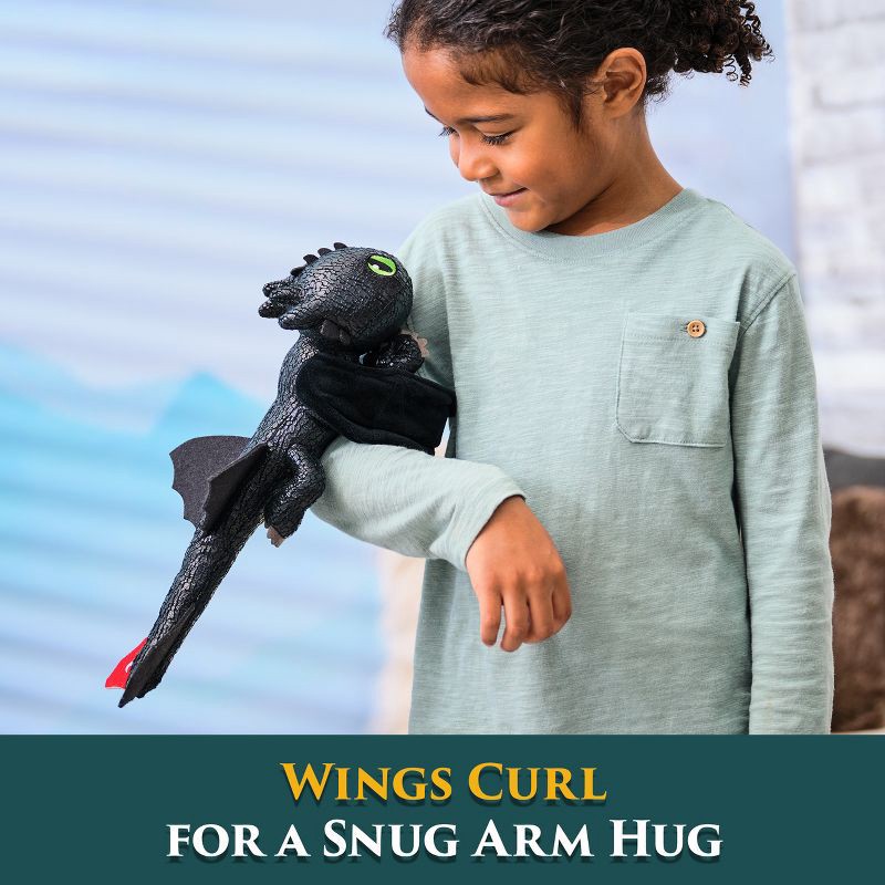 slide 6 of 9, How to Train Your Dragon Toothless 12" Plush, 1 ct