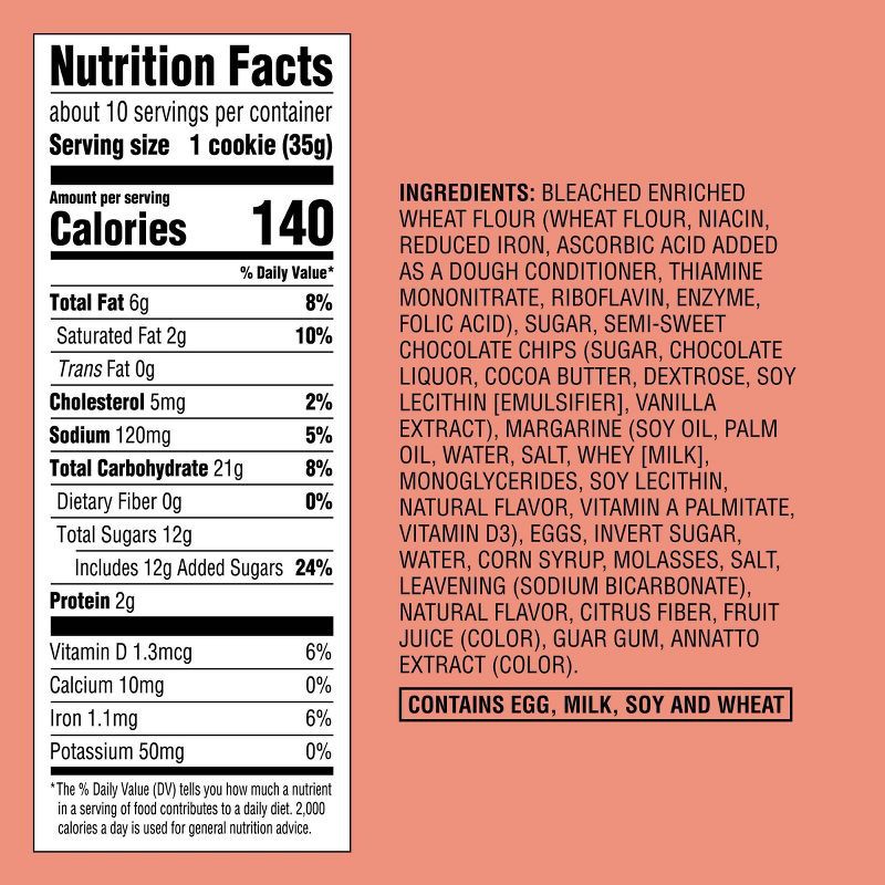 slide 4 of 4, Chocolate Chip Cookies - 12.5oz/10ct - Favorite Day™, 12.5 oz, 10 ct