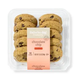 Chocolate Chip Cookies - 12.5oz/10ct - Favorite Day™