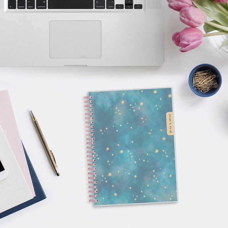 slide 2 of 14, WAAV 5.875"x8.625" Wirebound 2025-2026 Weekly/Monthly Planner Frosted Callisto, 1 ct