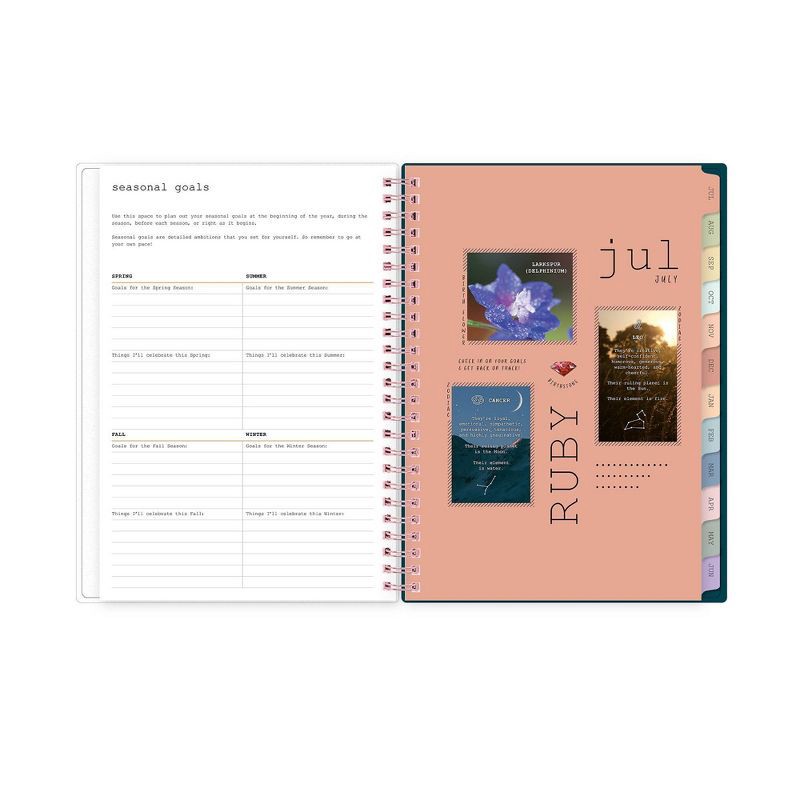 slide 11 of 14, WAAV 5.875"x8.625" Wirebound 2025-2026 Weekly/Monthly Planner Frosted Callisto, 1 ct