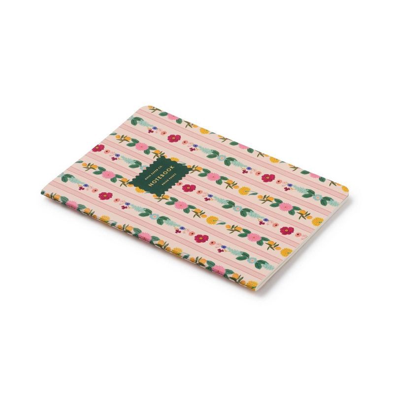 slide 2 of 4, Rifle Paper Co. Floral Stripe Stitched Notebook, 1 ct