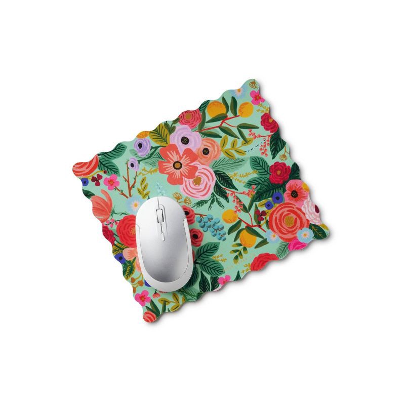 slide 3 of 4, Rifle Paper Co. Garden Party Scalloped Mouse Pad, 1 ct