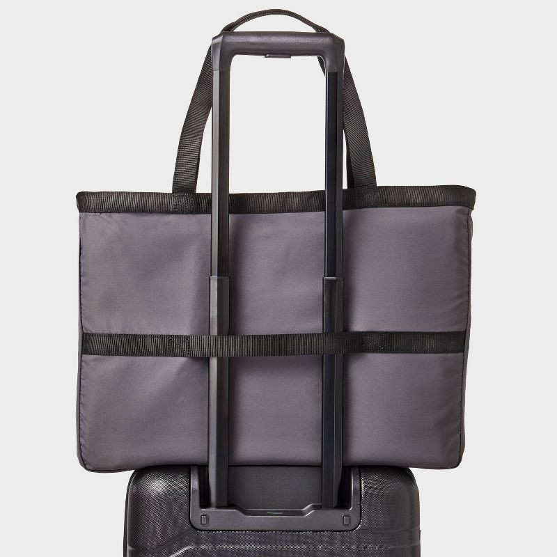 slide 6 of 6, Daypack Packing Tote Bag - Open Story™ Gray: Softside, Twill Construction, 1 ct