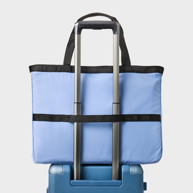 slide 6 of 6, Daypack Packing Tote Bag - Open Story™ Blue: Travel Softside Twill Handbag, 1 ct