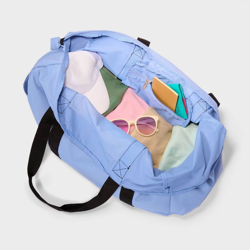 slide 3 of 6, 40L Weekender Bag - Open Story™ Blue: Softside Water-Resistant Luggage, 40 liter