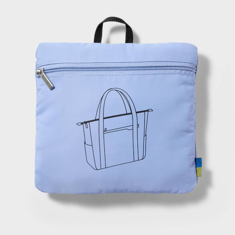 slide 4 of 6, 40L Weekender Bag - Open Story™ Blue: Softside Water-Resistant Luggage, 40 liter