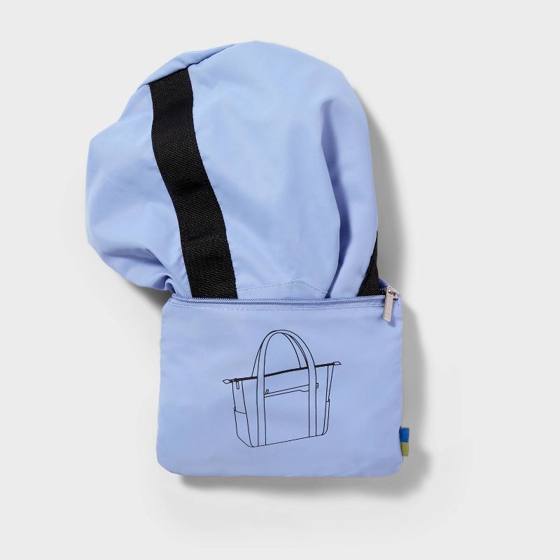 slide 5 of 6, 40L Weekender Bag - Open Story™ Blue: Softside Water-Resistant Luggage, 40 liter