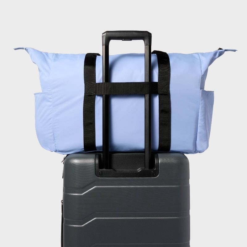 slide 6 of 6, 40L Weekender Bag - Open Story™ Blue: Softside Water-Resistant Luggage, 40 liter