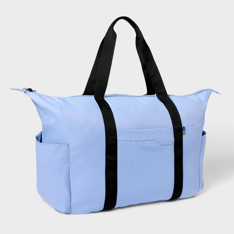 slide 1 of 6, 40L Weekender Bag - Open Story™ Blue: Softside Water-Resistant Luggage, 40 liter