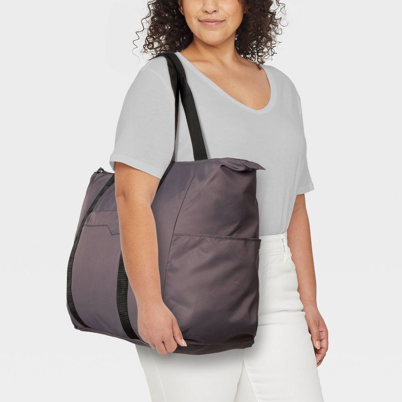 slide 2 of 6, 40L Weekender Bag - Open Story™ Gray: Softside Carry On Luggage, 40 liter