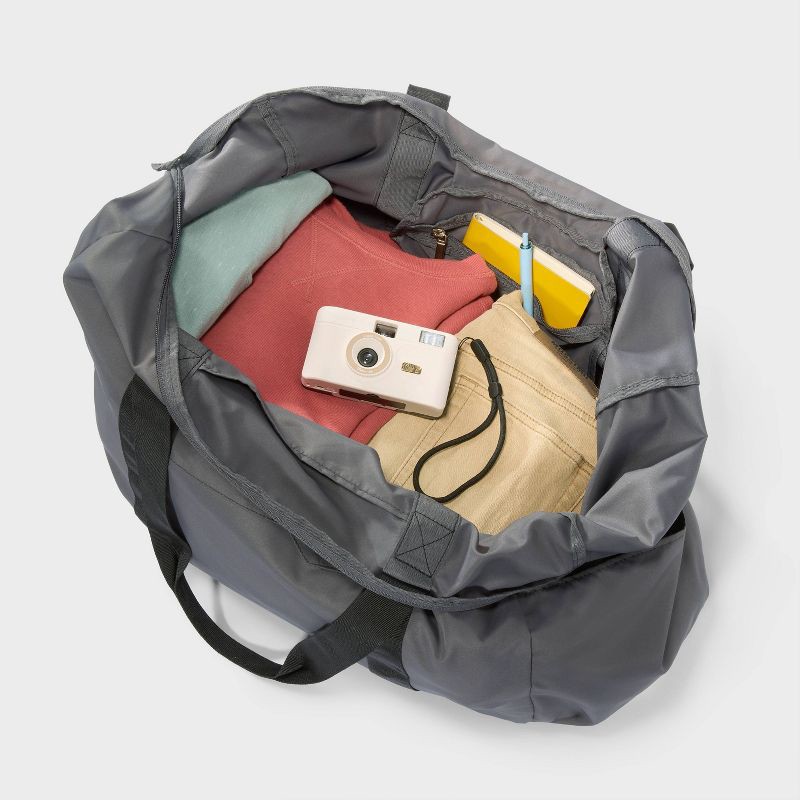 slide 3 of 6, 40L Weekender Bag - Open Story™ Gray: Softside Carry On Luggage, 40 liter