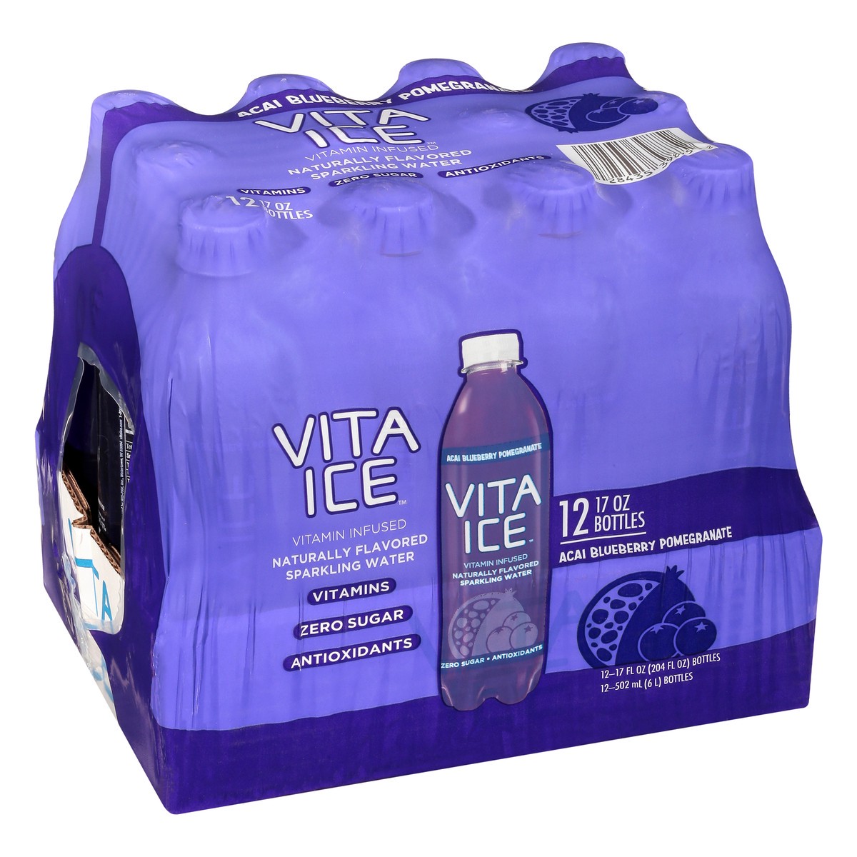 slide 3 of 13, Vita Ice 12 Pack Acai Blueberry Pomegranate Sparkling Water 12 ea - 12 ct, 12 ct