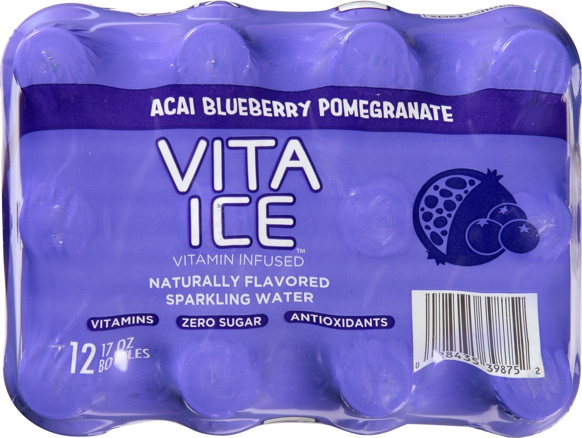 slide 5 of 13, Vita Ice 12 Pack Acai Blueberry Pomegranate Sparkling Water 12 ea - 12 ct, 12 ct