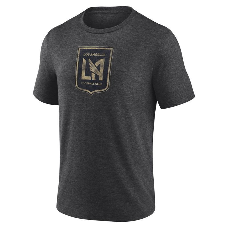 slide 2 of 3, MLS Los Angeles FC Men's Short Sleeve Triblend T-Shirt - XL: Tagless, Crew Neck, 1 ct