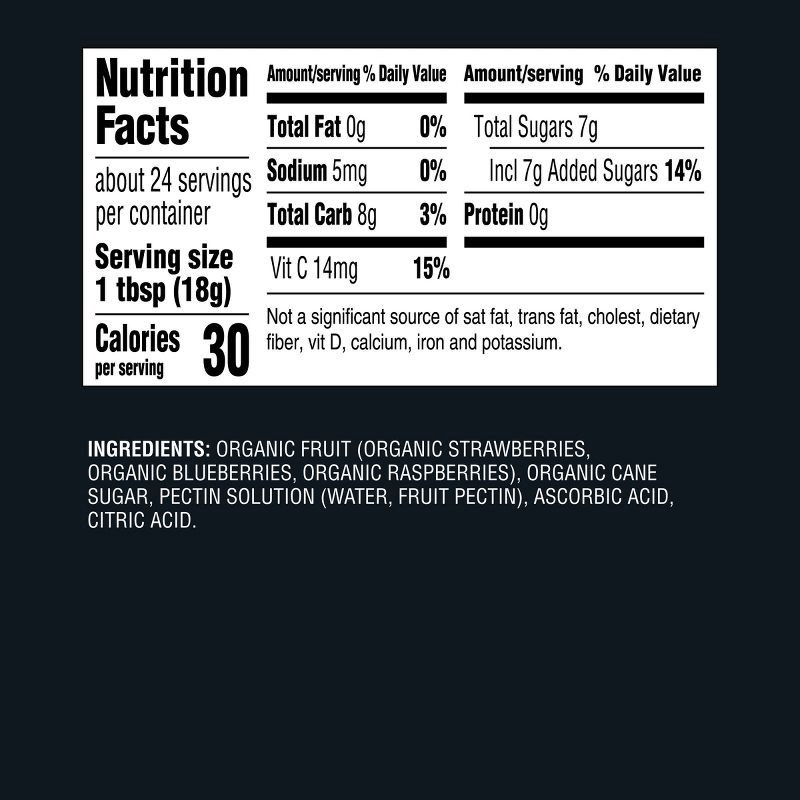 slide 5 of 5, Signature Organic Triple Berry Fruit Spread - 15.5oz - Good & Gather™, 15.5 oz