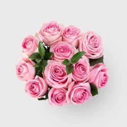 Dozen Fresh Cut Vibrant Pink Roses (Colors May Vary) - Good Little Garden™