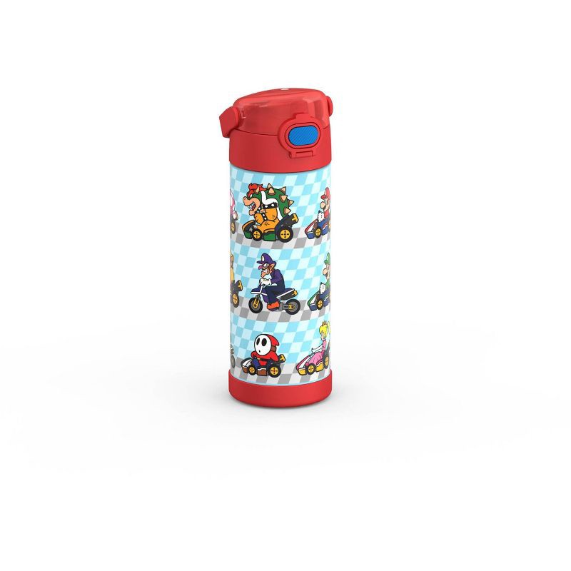 slide 4 of 12, Thermos 16oz Stainless Steel FUNtainer Water Bottle with Bail Handle - Mario Kart, 16 oz