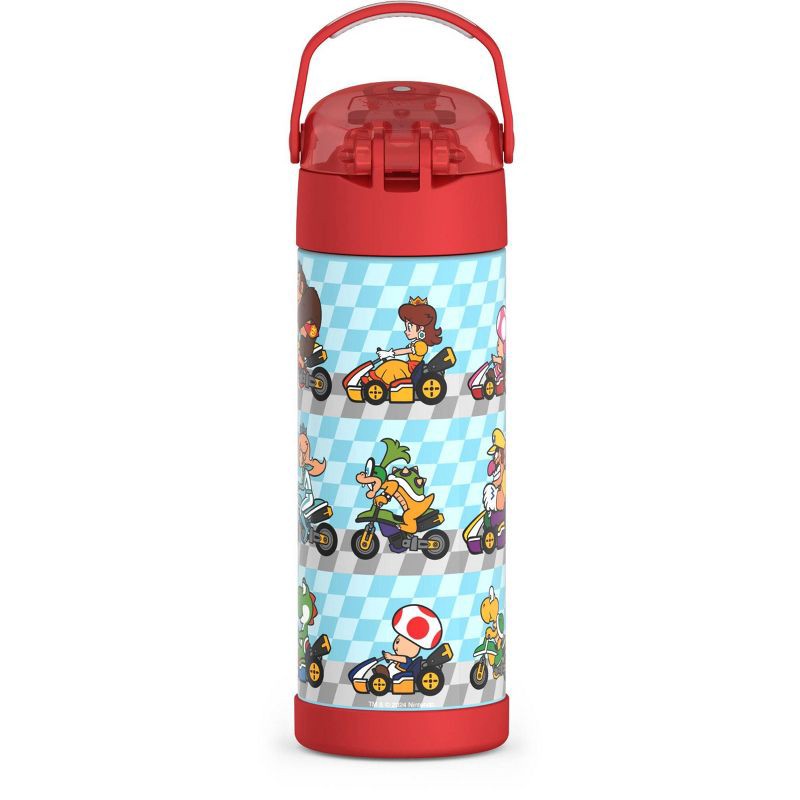 slide 5 of 12, Thermos 16oz Stainless Steel FUNtainer Water Bottle with Bail Handle - Mario Kart, 16 oz
