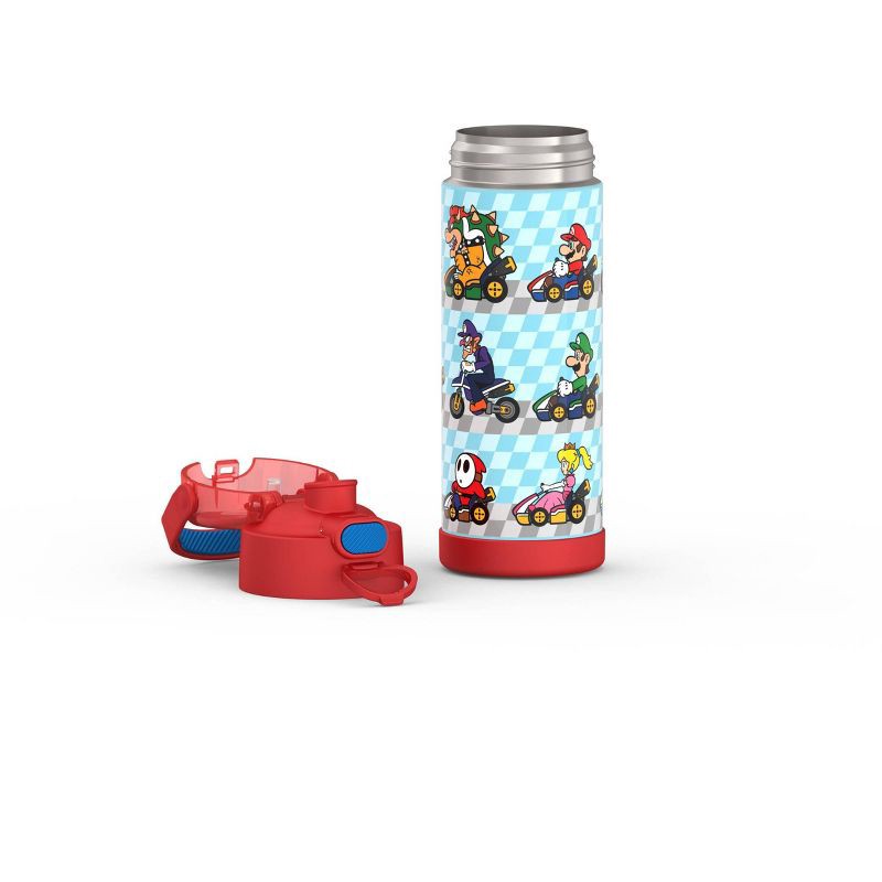 slide 6 of 12, Thermos 16oz Stainless Steel FUNtainer Water Bottle with Bail Handle - Mario Kart, 16 oz