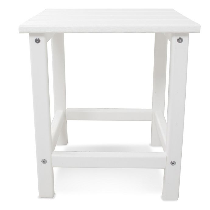 slide 2 of 2, POLYWOOD Long Island Side Table - White, 18 in