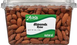 Ava's Natural Raw Almonds 22 oz
