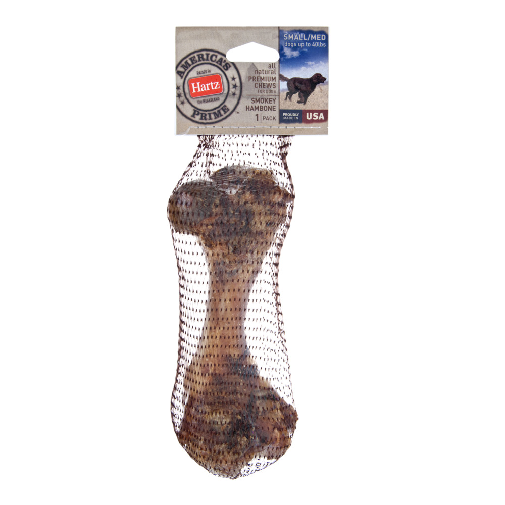 slide 1 of 2, Hartz America's Prime Smokey Hambone For Small/Medium Dogs, 1 ct