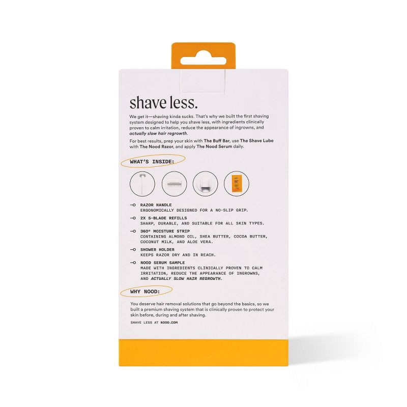 slide 2 of 5, Nood Razor Starter Kit, 1 ct