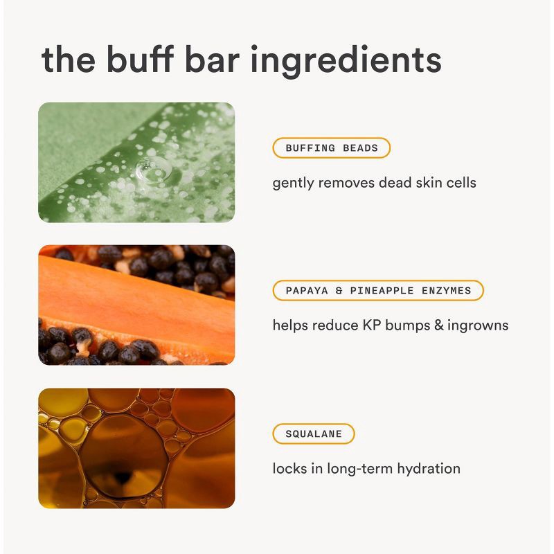 slide 4 of 8, Nood Daily Exfoliating Buff Bar - 4oz, 4 oz