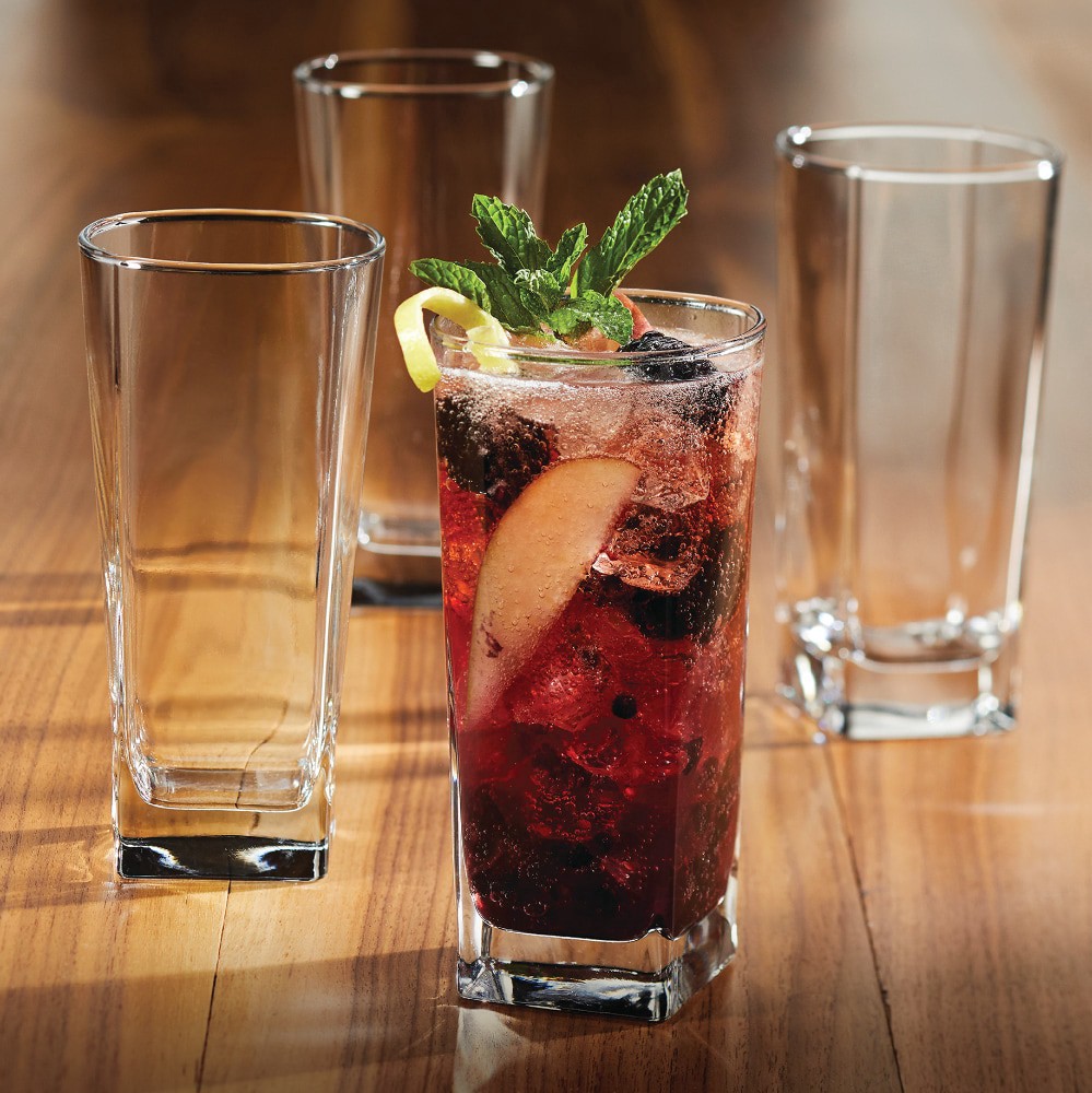 slide 3 of 4, Dash Of That Stark Glass Drinkware 4 Pack, 4 ct