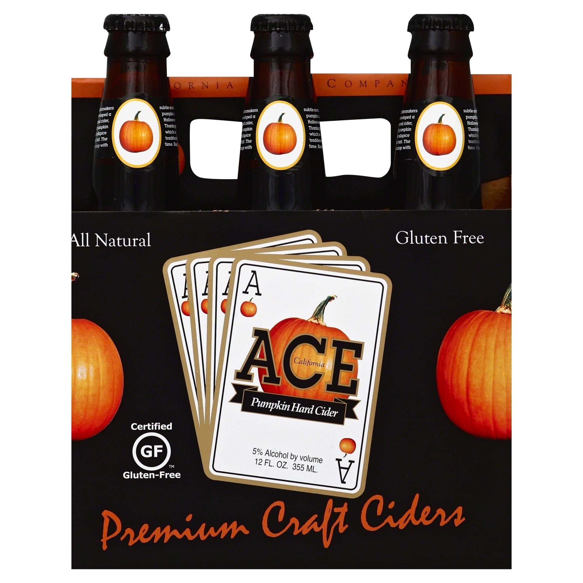 slide 1 of 1, Ace Cider Seasonal - Pumpkin Cider, 6 ct; 12 oz