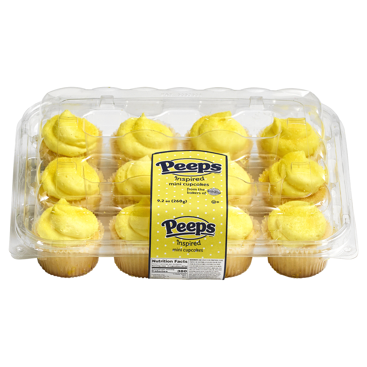 slide 1 of 1, Peeps Cupcake Peeps Mini Cupckaes, 9.2 oz