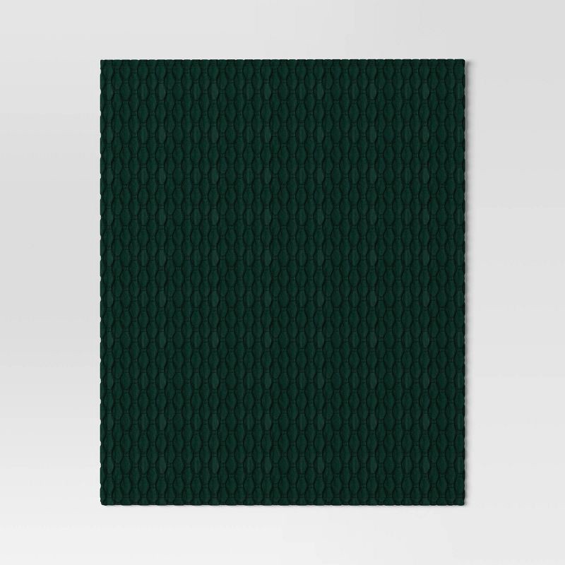 slide 3 of 5, Triple Knit Throw Blanket Heather Green - Room Essentials™, 1 ct