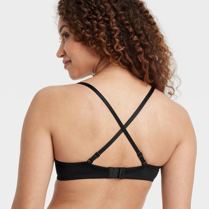 slide 6 of 6, Women's Super Push-Up Plunge Bra - Auden™ Black 34C: Underwire, Adjustable Strap, Molded Cup, 1 ct