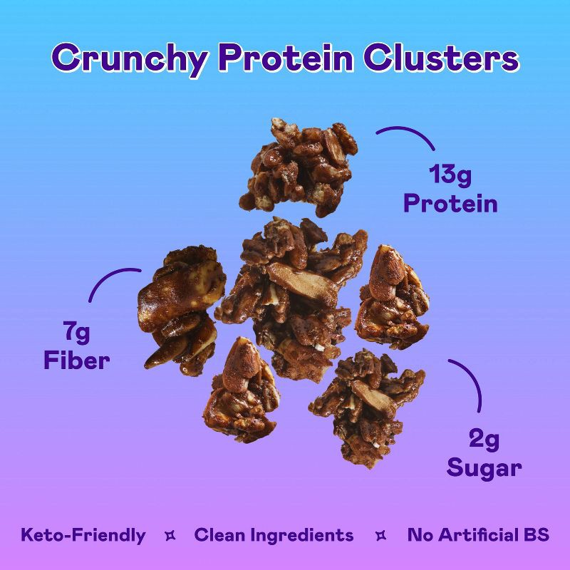 slide 4 of 8, MAGIC SPOON Dark Chocolate Almond Protein Granola - 8oz, 8 oz