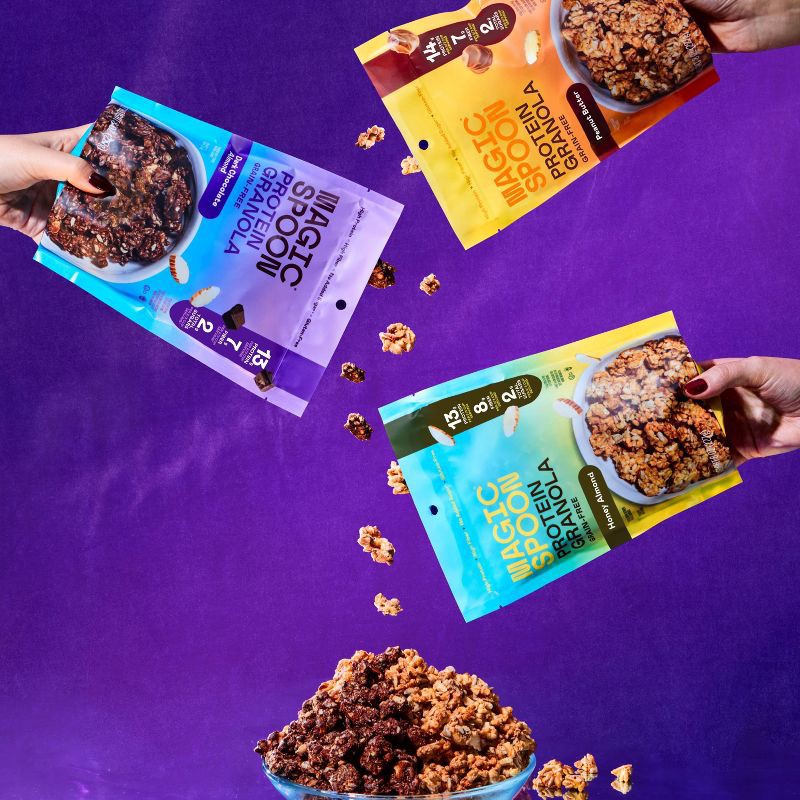 slide 8 of 8, MAGIC SPOON Dark Chocolate Almond Protein Granola - 8oz, 8 oz