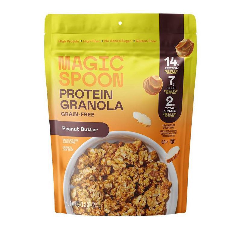 slide 1 of 7, MAGIC SPOON Peanut Butter Protein Granola - 8oz, 8 oz