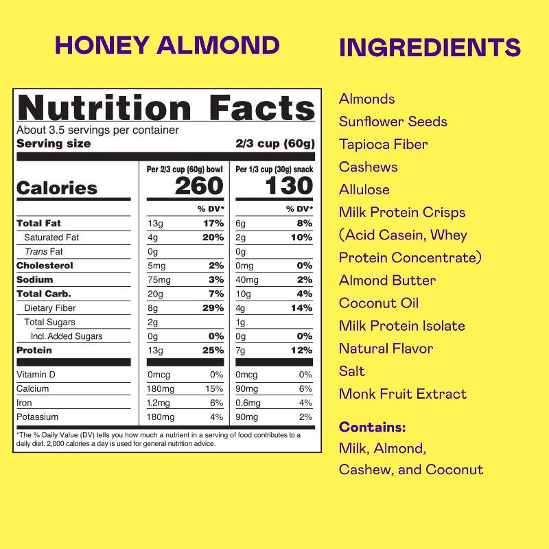 slide 2 of 7, MAGIC SPOON Honey Almond Protein Granola - 8oz, 8 oz