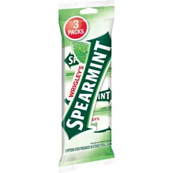 WRIGLEY'S Spearmint Chewing Gum Bulk Pack, 15 Stick Pack (Pack of 3) - 45 pc
