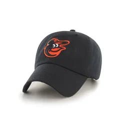 MLB Baltimore Orioles Clean Up Hat: Adjustable Cotton Baseball Cap, Team Logo Design