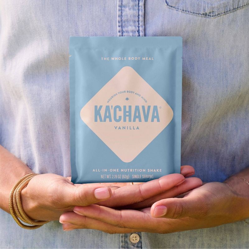 slide 6 of 9, Ka'Chava All-In-One Plant Based Nutritional Shake Powder - Single Serve - Vanilla - 10.93oz/5ct, 10.93 oz, 5 ct