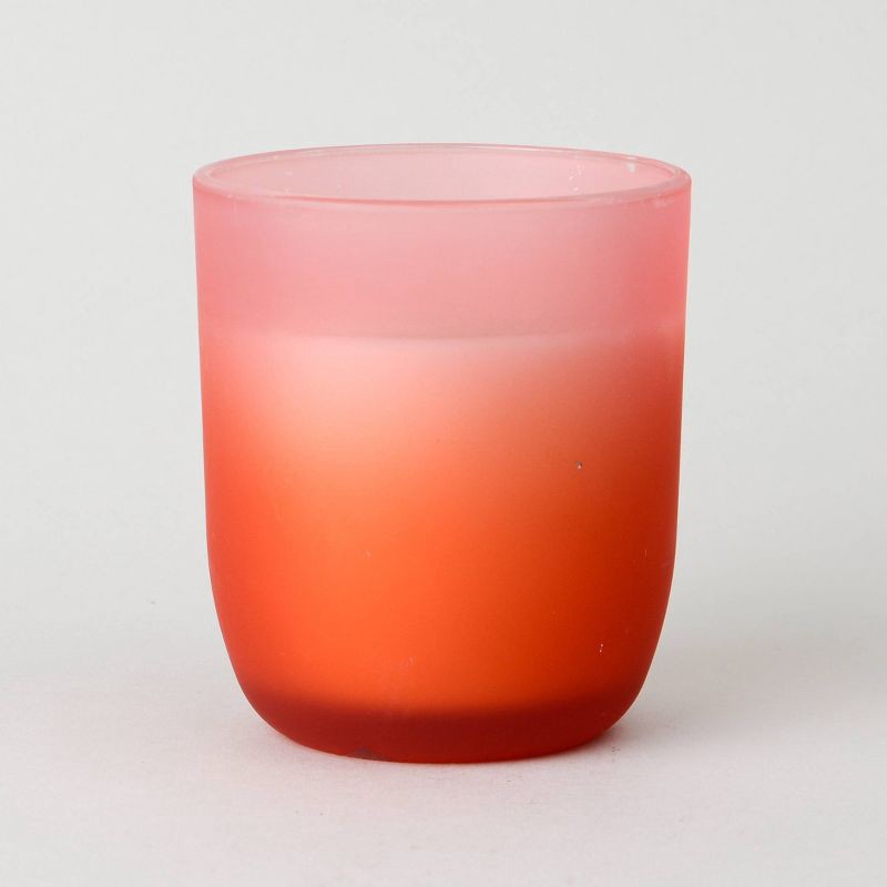 slide 3 of 3, Foundry Candle Co. Ombre Frosted Glass Jar Candle Indigo Poppy 6.5oz, 6.5 oz