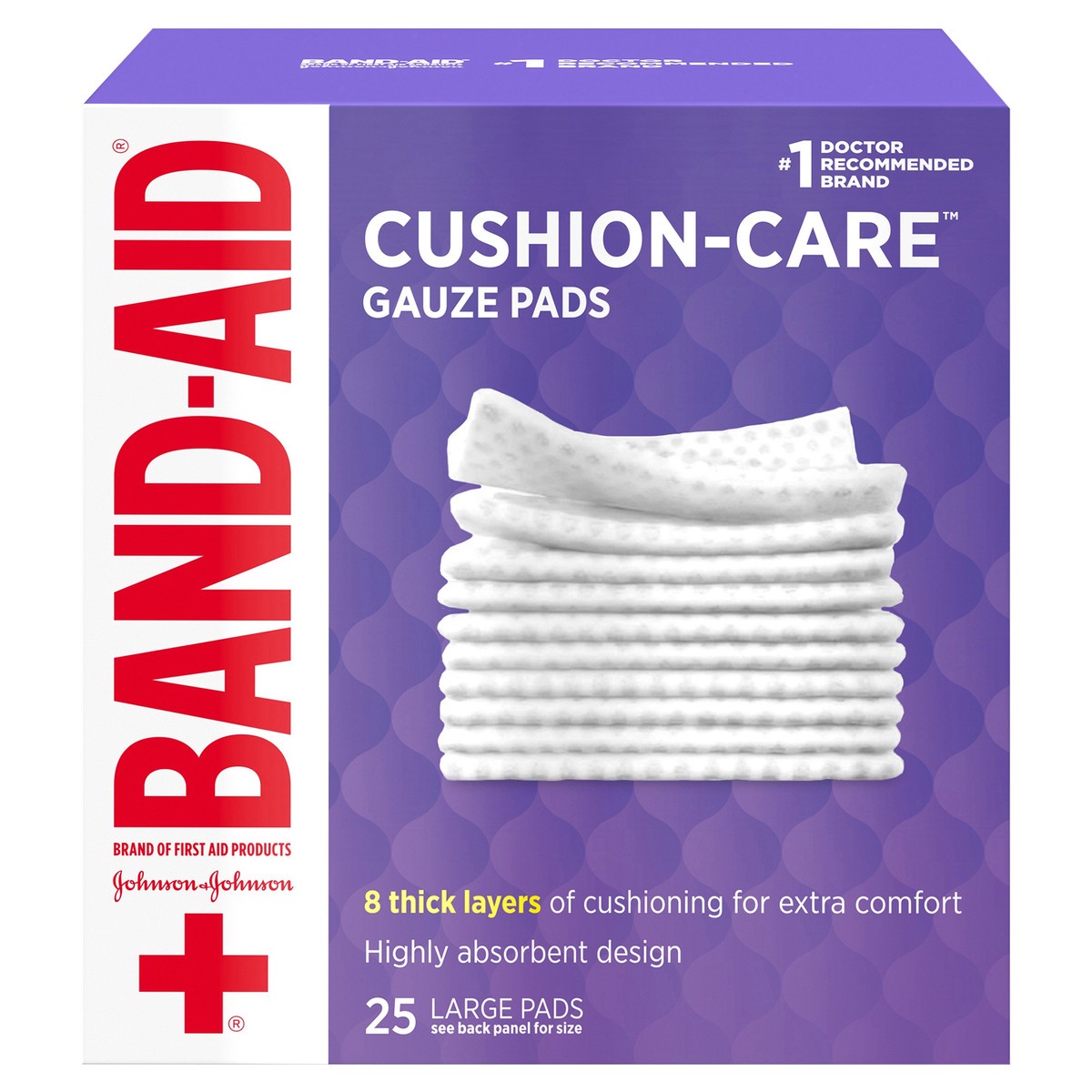 slide 6 of 10, BAND-AID Brand Large Gauze Pads, 10 ct