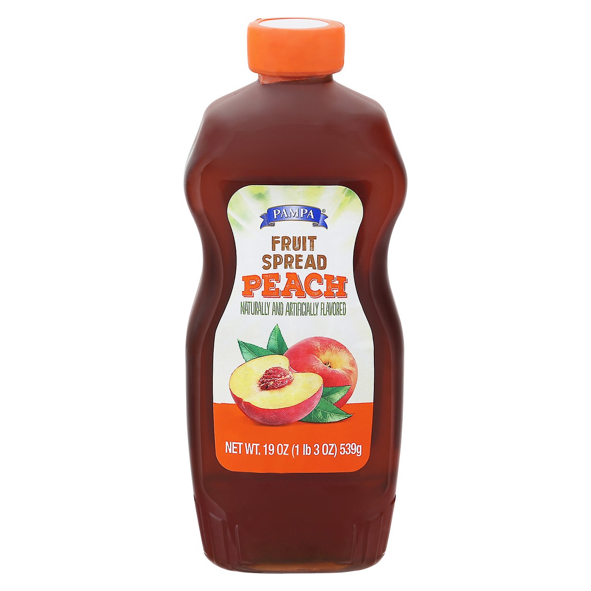 slide 1 of 14, Pampa Peach Squeeze Jelly, 19 oz