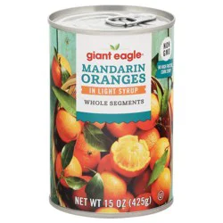 Giant Eagle Mandarin Oranges In Light Syrup