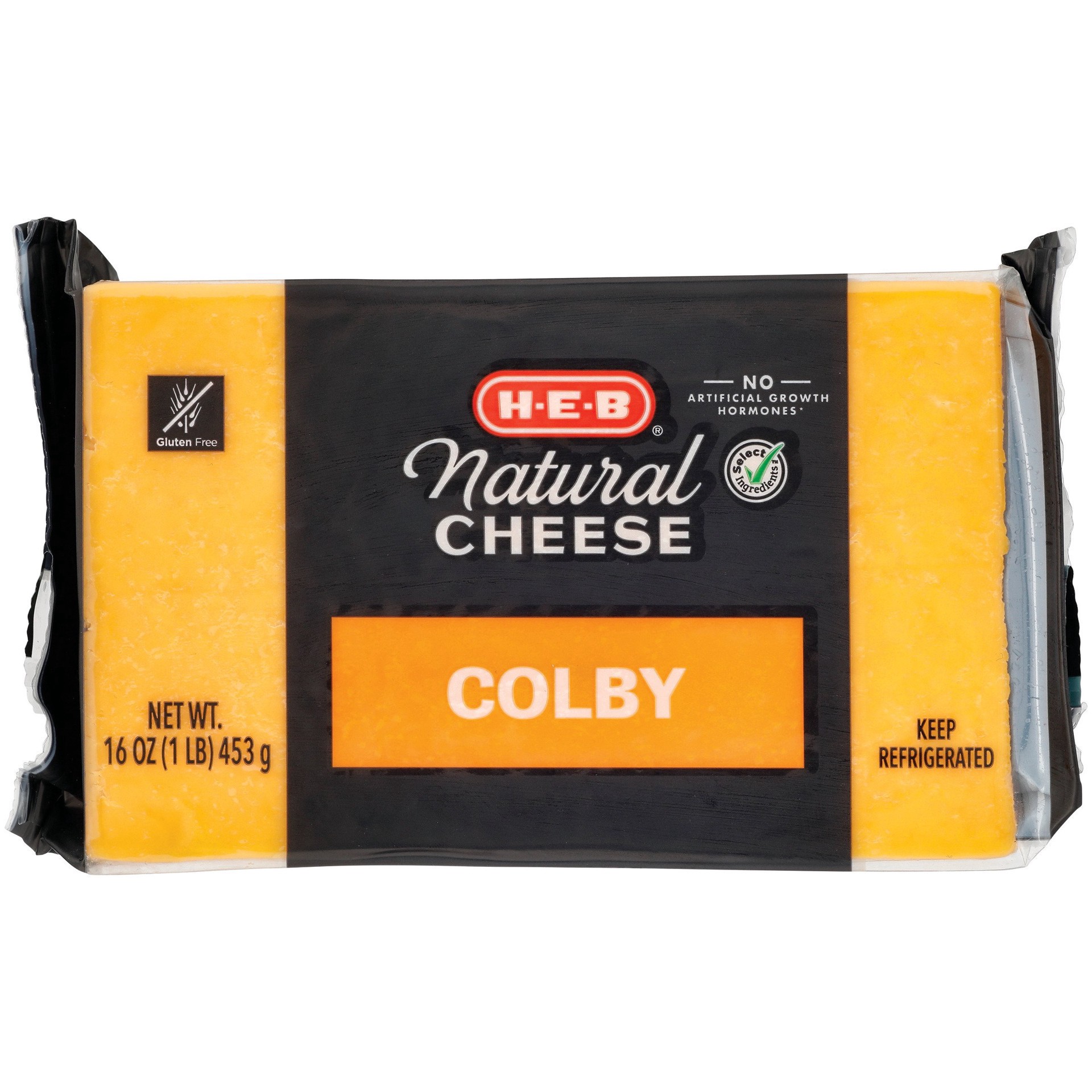 slide 1 of 1, H-E-B Colby Cheese, 16 oz