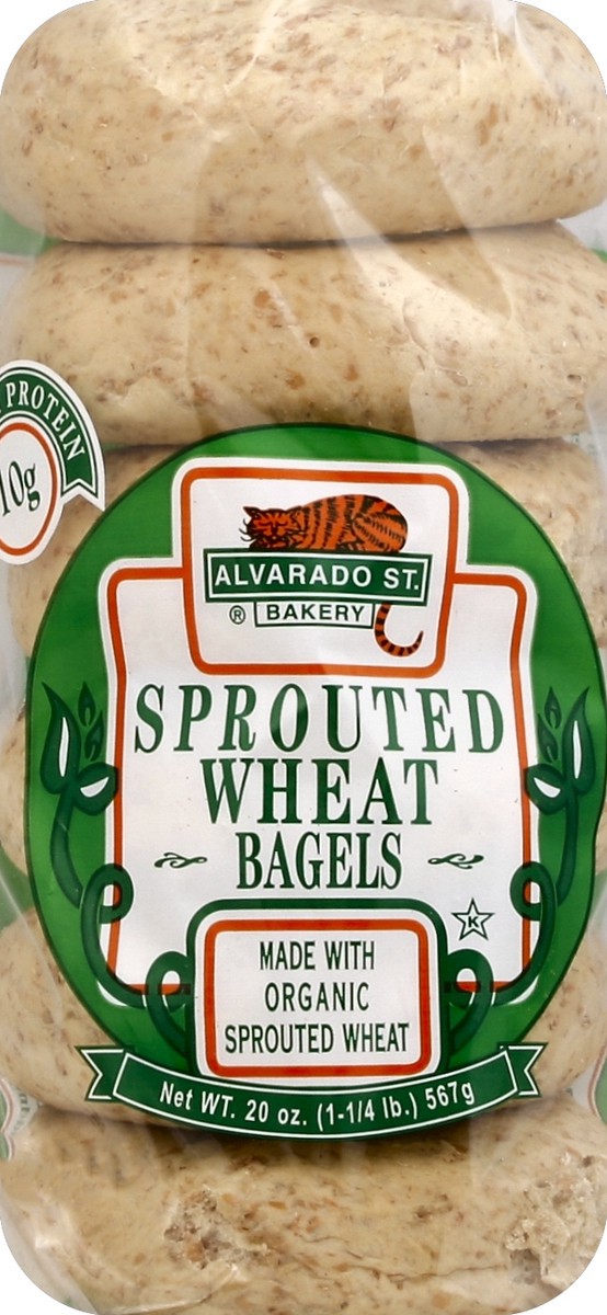 slide 5 of 5, Alvarado St. Bakery Organic Sprouted Wheat Bagels, 6 ct; 20 oz