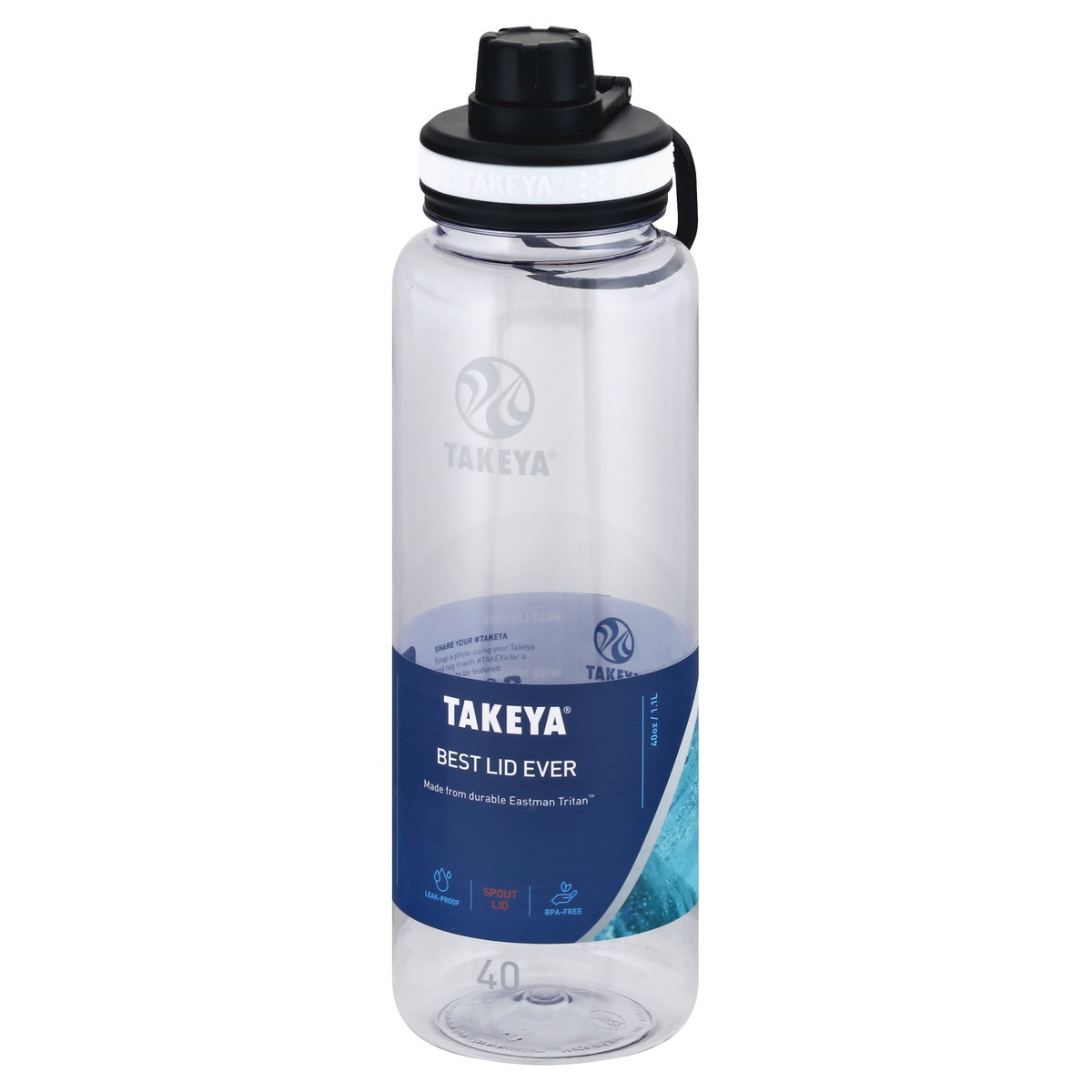 slide 3 of 9, Takeya Tritan Spout Bottle Clear, 1 ct