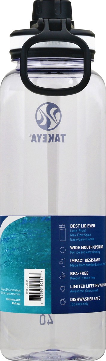 slide 9 of 9, Takeya Tritan Spout Bottle Clear, 1 ct